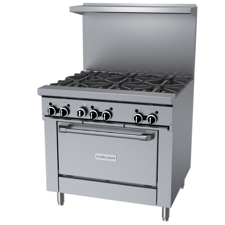 Product image #1 for Garland GF Starfire Pro 36-Inch Gas Restaurant Range with 6 Open Burners and Standard Oven