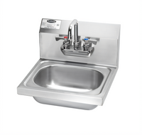 Krowne Wall-Mount Stainless Steel Hand Sink with Low-Lead Gooseneck Faucet