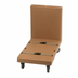 Thumbnail image #2 for Cambro 24-7/8 x 41-3/4 x 36-3/4 in. Utility Truck with Molded-In Handle and 2 Straps, 600 lb Capacity, Coffee Beige