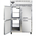 Thumbnail image #1 for Continental Refrigerator 2FNPTHD Two-Section Pass-Thru Reach-In Freezer with Half Doors