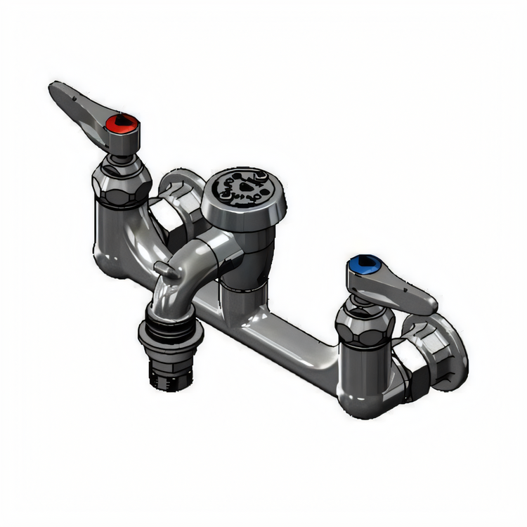 Product image #1 for T&S Brass B-2271 Wall-Mount Service Sink Faucet with Vacuum Breaker Spout and Pail Hook