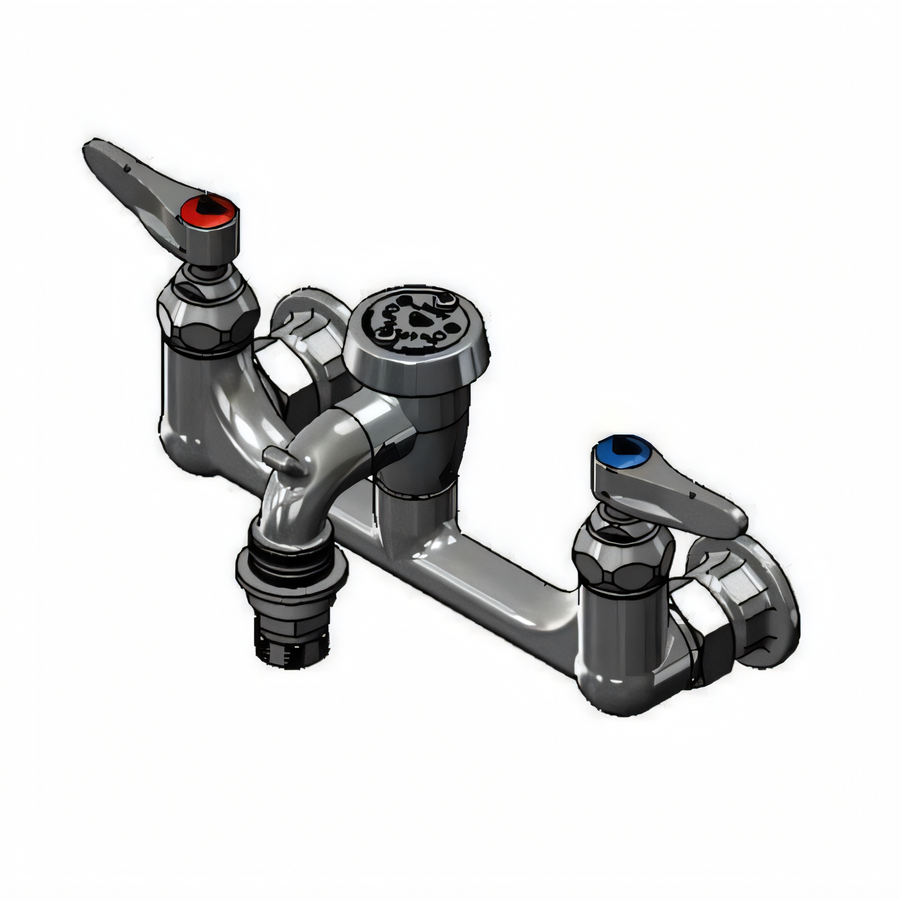 Product image #1 for T&S Brass B-2271 Wall-Mount Service Sink Faucet with Vacuum Breaker Spout and Pail Hook