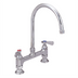 Thumbnail image #1 for OptiFlow Heavy Duty Deck Mount Faucet with 3-Inch Gooseneck Spout, 8-Inch Centers