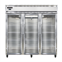 Continental Refrigerator 3FNGD Three-Section Narrow Hinged Glass Door Display Freezer