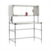 Thumbnail image #1 for Metro Super Erecta Hot 48-Inch x 24-Inch Stainless Steel Heated Workstation with Enclosed Heated Shelf, Overhead Wire Shelf, and 3-Sided Open Base