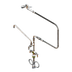 Thumbnail image #1 for T&S Brass Double Pantry Deck-Mount Wash-Down Faucet with 16-Inch Swing Nozzle and Low-Flow Spray Valve