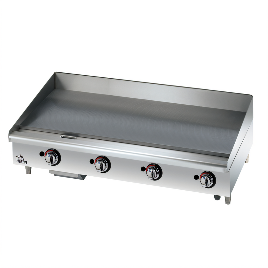 Product image #1 for Star-Max 48-Inch Heavy-Duty Manual Countertop Gas Griddle with Polished Steel Plate