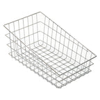Thumbnail image #1 for Winco DB-1911 Rectangular Wire Bagel/Pastry Serving Basket with Slanted Top, 18-1/2 x 11 x 8 Inches Case of 8