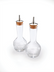 Thumbnail image #1 for Barfly Contemporary Glass Bitters Bottle Set with Stainless Steel Dasher Tops, 3 oz Each, Set of 2