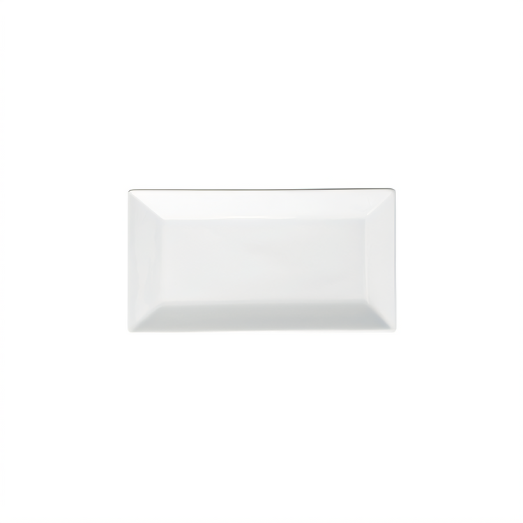 Product image #1 for Winco Royalsquare 10 x 5-1/2 Inch Rectangular Porcelain Platter, White