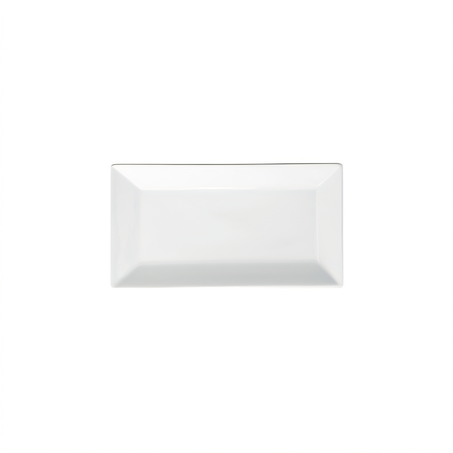Product image #1 for Winco Royalsquare 10 x 5-1/2 Inch Rectangular Porcelain Platter, White