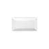 Thumbnail image #1 for Winco Royalsquare 10 x 5-1/2 Inch Rectangular Porcelain Platter, White
