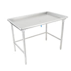 Thumbnail image #1 for John Boos DST6-3061SBW Stainless Steel Sorting Table, 60-7/8"W x 30-3/8"D, 16-Gauge 300 Series, Raised Edge, Open Base