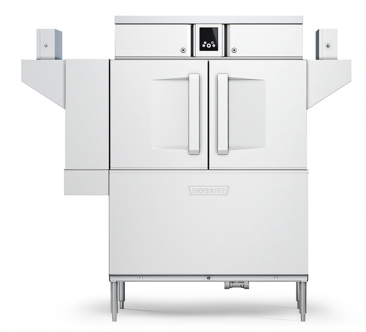 Product image #1 for Hobart CL54-BAS+BUILDUP High-Temperature Single-Tank Rack Conveyor Dishwasher