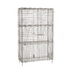 Thumbnail image #1 for Metro Super Erecta Stationary Stainless Steel Security Unit with 2 Intermediate Shelves, 50-1/2 W x 21-1/2 D x 66-13/16 H