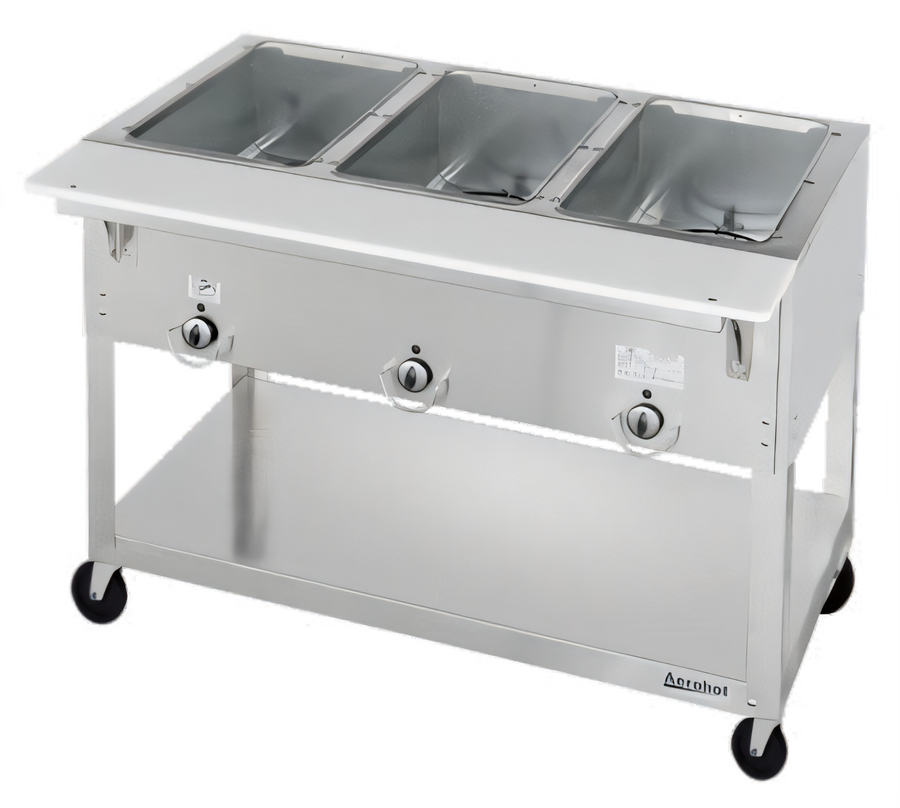 Product image #1 for Aerohot Portable Electric Steamtable Hot Food Unit, 2 Open Wells, 30-3/8 Inch Wide