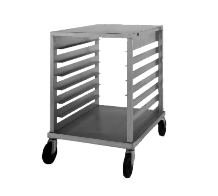 Product image #1 for NU-VU SB-1 Counter-Height Knock-Down Aluminum Pan Rack, 7 Full-Size / 14 Half-Size Capacity