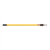 Rubbermaid Commercial Hygen Quick Connect Adjustable Aluminum Extension Pole, 4 Ft to 8 Ft, Yellow