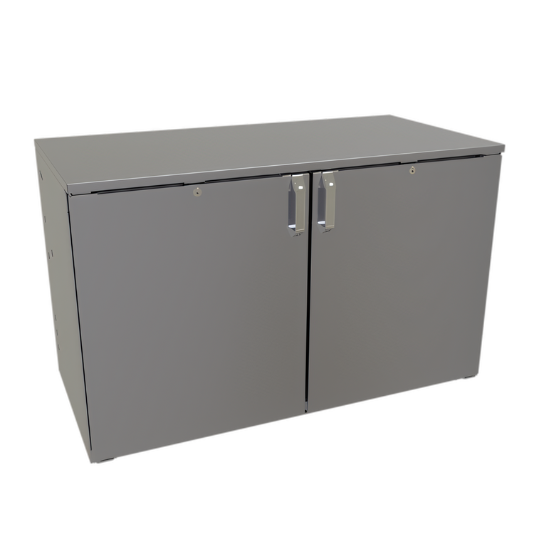 Product image #1 for Glastender 48-Inch One-Zone Remote Low-Profile Two-Section Back Bar Cooler