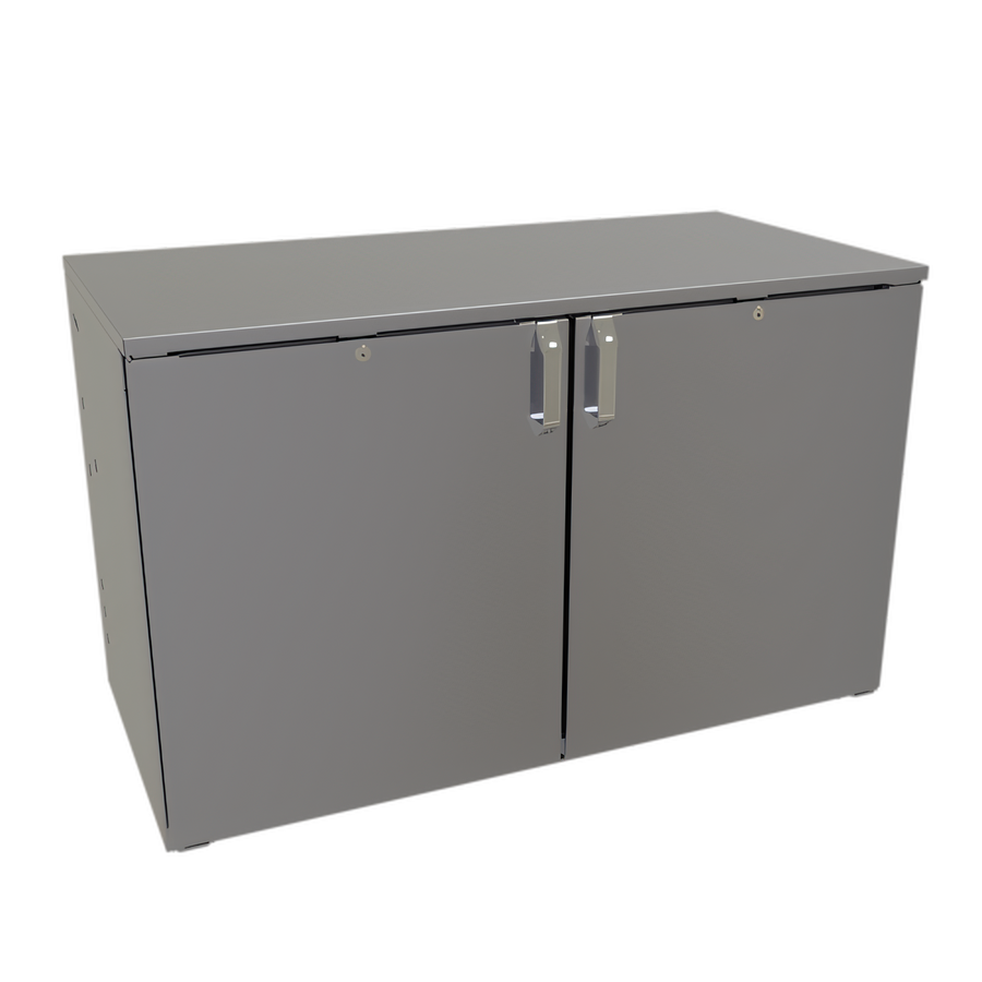 Product image #1 for Glastender 48-Inch One-Zone Remote Low-Profile Two-Section Back Bar Cooler