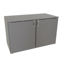 Glastender 48-Inch One-Zone Remote Low-Profile Two-Section Back Bar Cooler