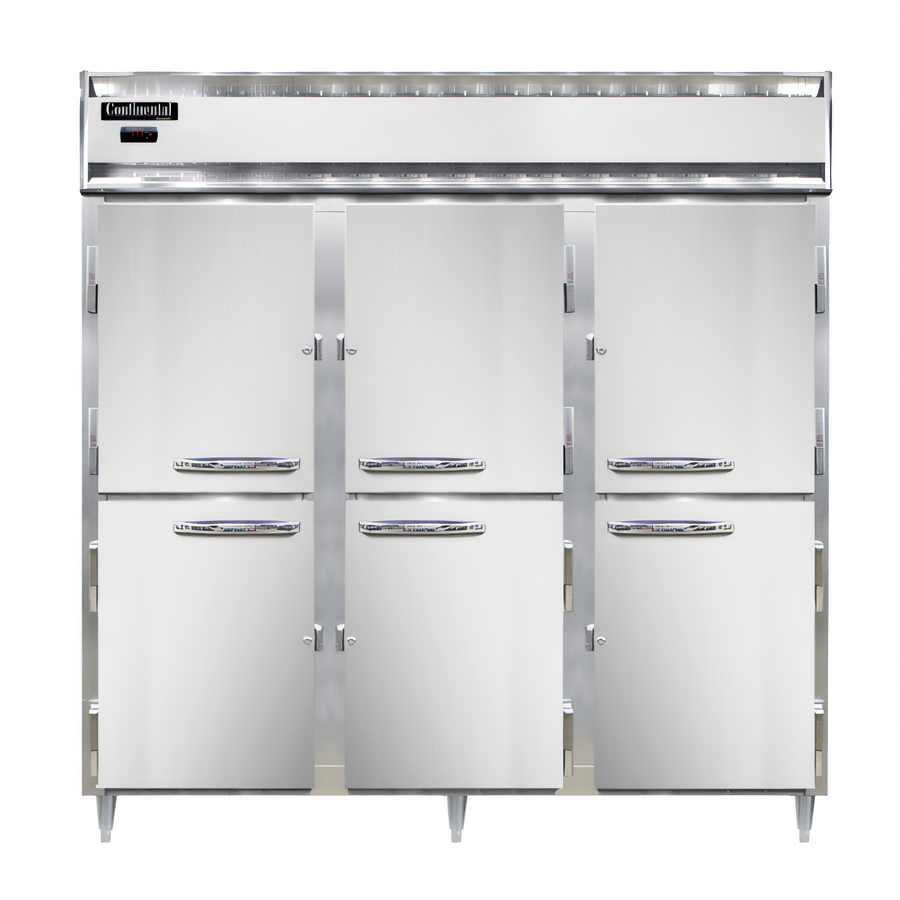 Product image #1 for Continental Refrigerator DL3W-PT-HD Designer Line Three-Section Pass-Thru Heated Holding Cabinet