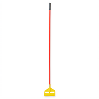 Invader 60-Inch Quick-Release Fiberglass Wet Mop Handle, Red