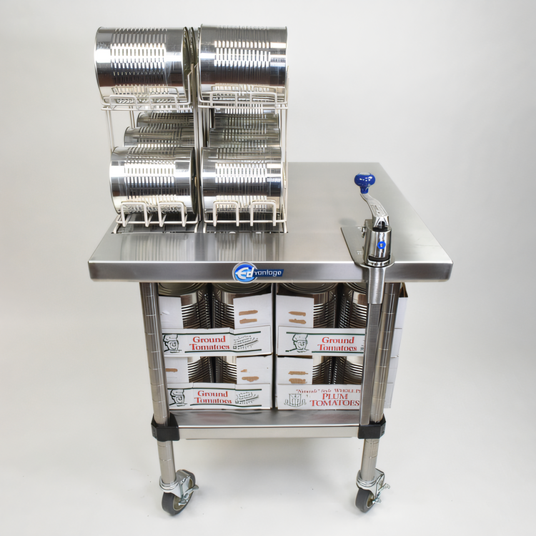 Product image #1 for Edlund Mobile Stainless Steel Can Opening and Storage Station with S-11 Can Opener