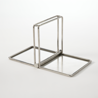 American Metalcraft Weighted Stainless Steel Napkin Holder, 5 x 5 Inch
