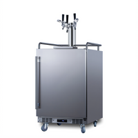 24-Inch Indoor/Outdoor Triple Tap Beer Dispenser with Stainless Steel Exterior