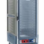 Thumbnail image #1 for Metro C5 Insulation Armour C537-CFC-4-GY 3/4-Height Mobile Heated Holding & Proofing Cabinet, Clear Door, 14 Sheet Pan/26 Hotel Pan Capacity