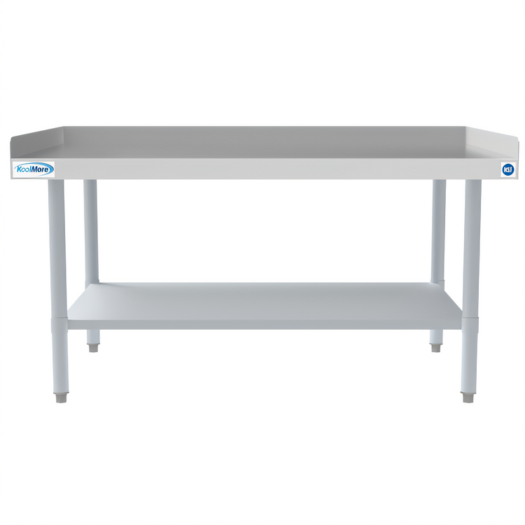 Product image #1 for KoolMore 48-Inch x 30-Inch Stainless Steel Equipment Stand with Adjustable Undershelf