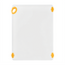 Thumbnail image #1 for Winco STATIKBoard 18 x 24 x 1/2 Inch Yellow Rectangular Cutting Board with Rubber Grip Hook