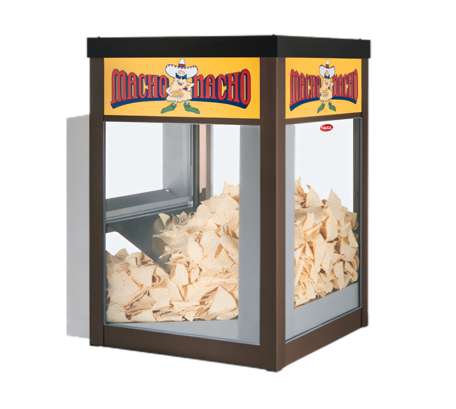 Product image #1 for Hatco Macho Nacho® 40 lb. 2-Door Chip Warmer Merchandiser, Anodized Bronze Finish