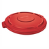 Thumbnail image #1 for Rubbermaid Commercial BRUTE 44 Gallon Flat Red Heavy-Duty Plastic Trash Can Lid