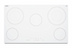 Thumbnail image #1 for Summit Commercial 36-Inch Built-In Radiant Electric Cooktop with 5 Elements, White Ceramic Glass