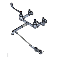 T&S Brass B-0362 Wall-Mount Service Sink Faucet with 8-Inch Centers and 15-Inch Spout