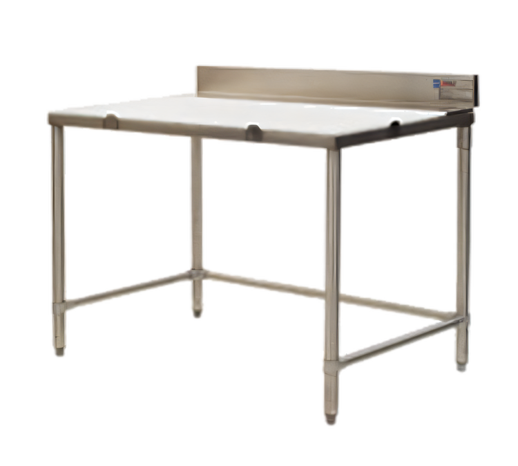 Product image #1 for Eagle Group 108-Inch Wide Boning Table with Poly Top, 4-Inch Backsplash, and Stainless Steel Base