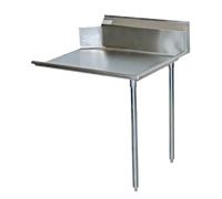 Serv-Ware 36-Inch Right Clean Dish Table, 304 Stainless Steel, 16 Gauge