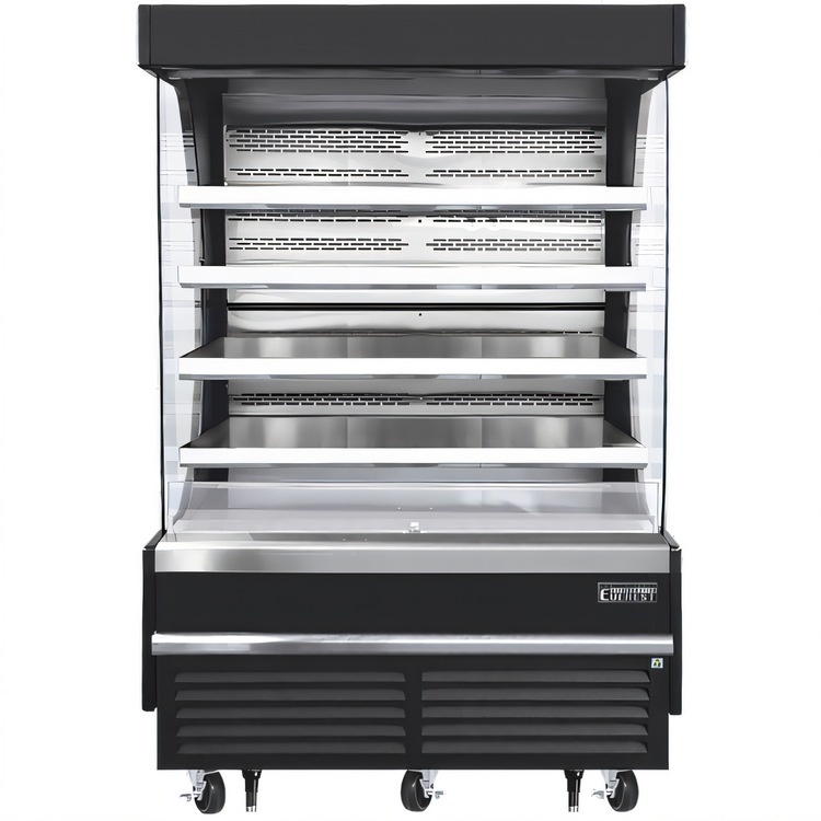 Product image #1 for Everest Refrigeration 60-Inch Vertical Open Display Merchandiser with Bottom-Mount Self-Contained Refrigeration