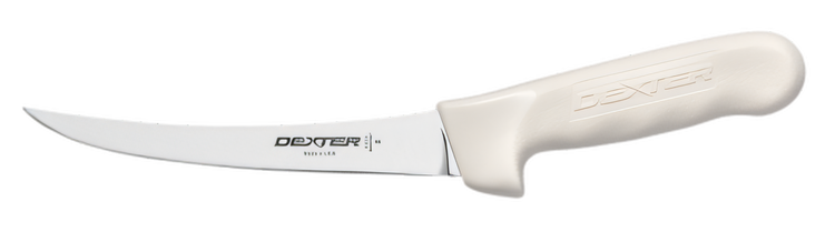 Product image #2 for Dexter Russell Sani-Safe 6-Inch Flexible Curved Boning Knife with White Polypropylene Handle