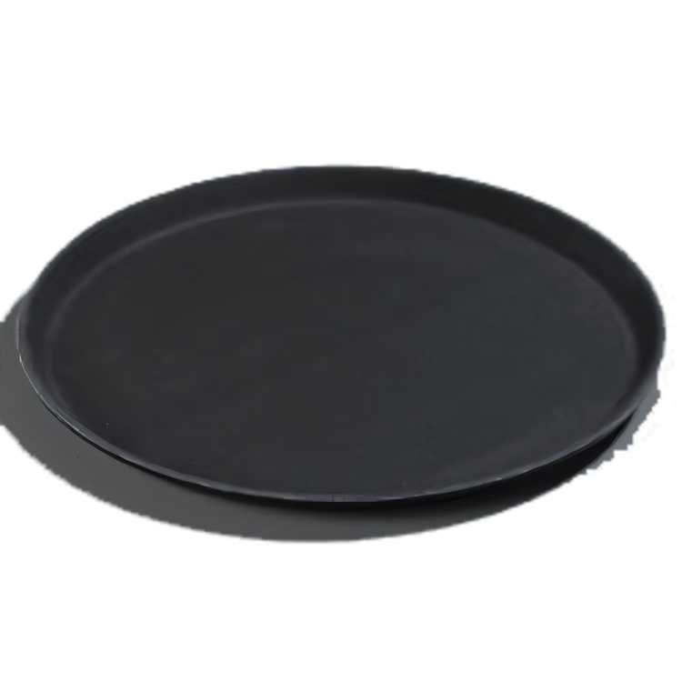 Product image #1 for GripLite® Round Non-Slip Serving Tray, 16-7/16 Inch, Black Polypropylene