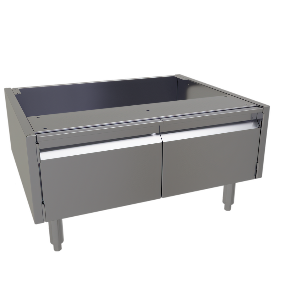Product image #1 for Glastender ACB-30 Two-Door Stainless Steel Underbar Add-On Cabinet Base, 30-Inch Wide