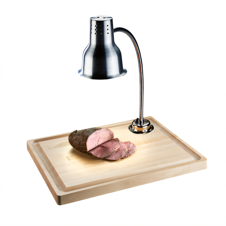 Product image #1 for Cal-Mil Countertop Carving Station with Gooseneck Heat Lamp and Maple Cutting Board