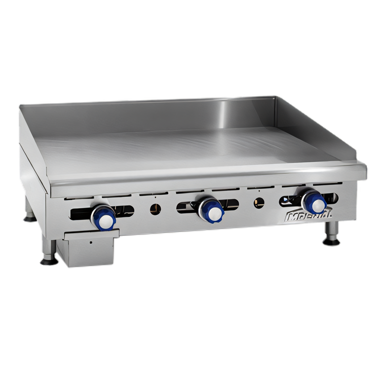 Product image #1 for Imperial IMGA-6028-1 Countertop Gas Griddle, 60-Inch x 24-Inch, 1-Inch Smooth Polished Steel Plate