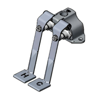 T&S Brass B-0505 Double Ledge-Mounted Pedal Valve, 2-1/2 Inch Centers, Rough Chrome-Plated