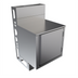 Thumbnail image #1 for BK Resources Top Shelf Flat Top Stainless Steel Underbar Cabinet, 24 x 21 Inches, No Backsplash