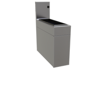 Glastender IBA-6 Underbar Stainless Steel Ice Bin with Sliding Cover, 17 lb. Capacity