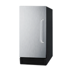 Thumbnail image #1 for Summit Commercial Summit Appliance BIM44G Undercounter Cube Ice Maker, 25 lb Storage, 50 lb/24 Hr, Air-Cooled, Black with Stainless Door