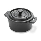 Thumbnail image #1 for Vollrath 59740 Mini Round Cast Iron Casserole Dish with Lid, 8.9 oz., 4" Diameter x 2"H
